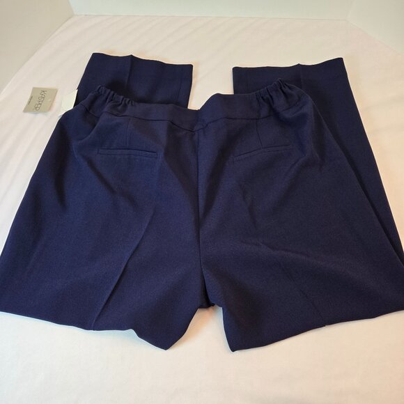 KASPER Women's Plus Size Tab Front Pant Sz: 16W  Navy - Picture 8 of 13